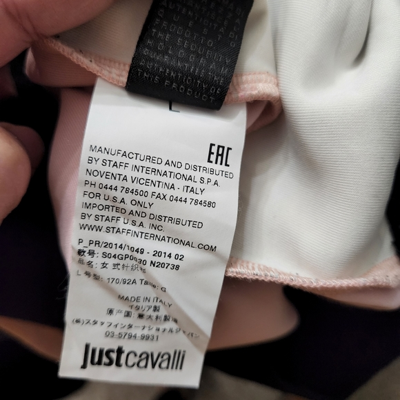 JUST CAVALLI GRAPHIC PRINT RAGLAN SWEATSHIRT - Picture 3 of 3